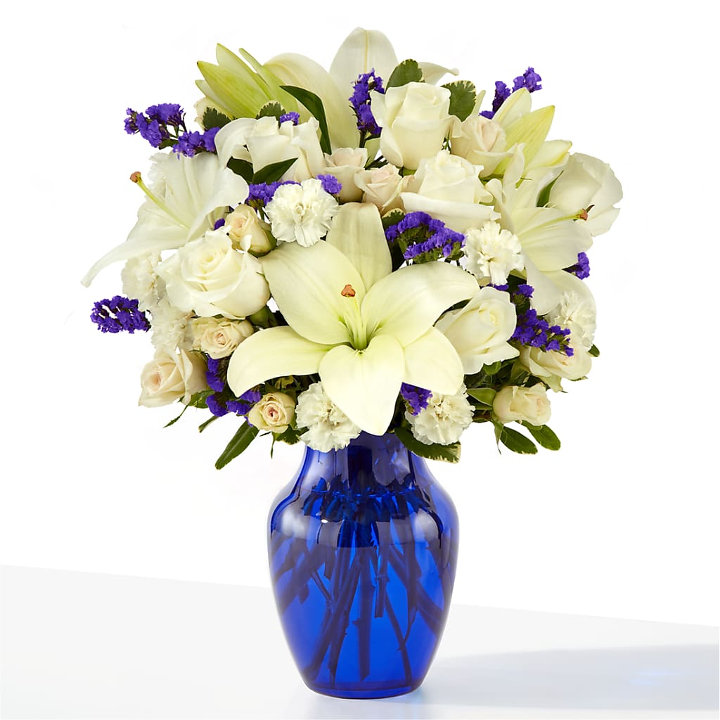 Sapphire Rush Bouquet – Militaryflorist.com, Tontitown AR