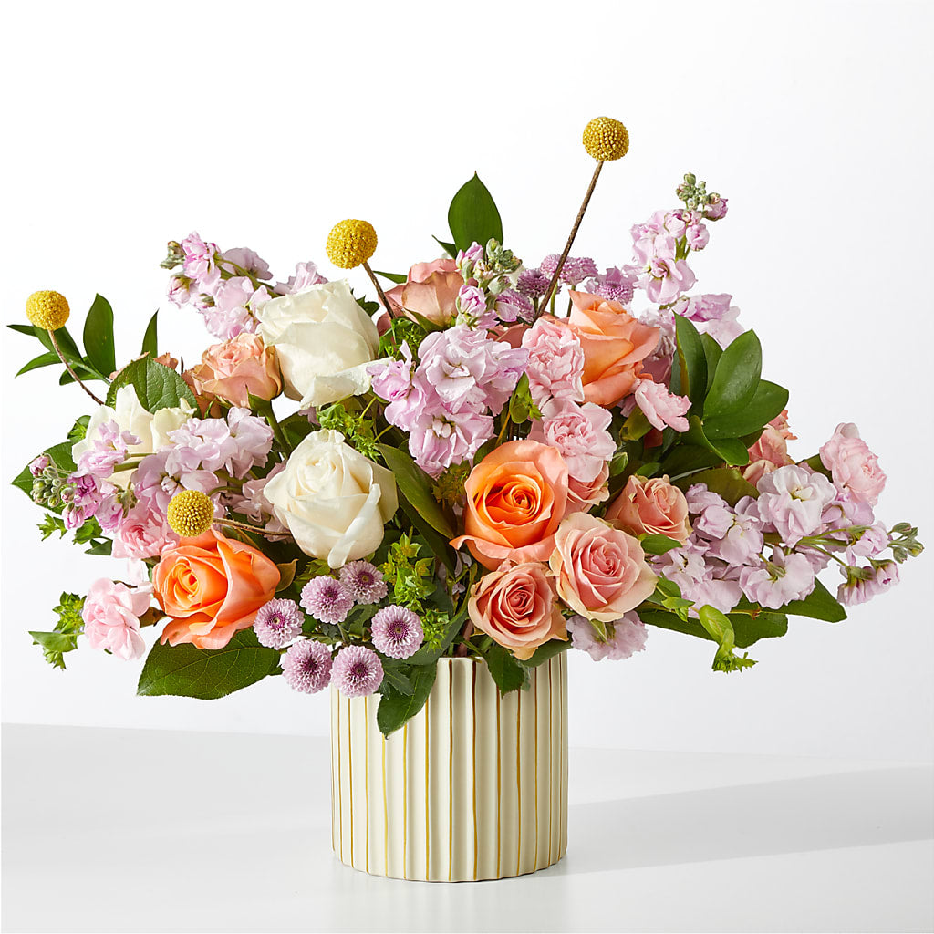French Market Bouquet with Ivory Vase – Militaryflorist.com, Tontitown AR