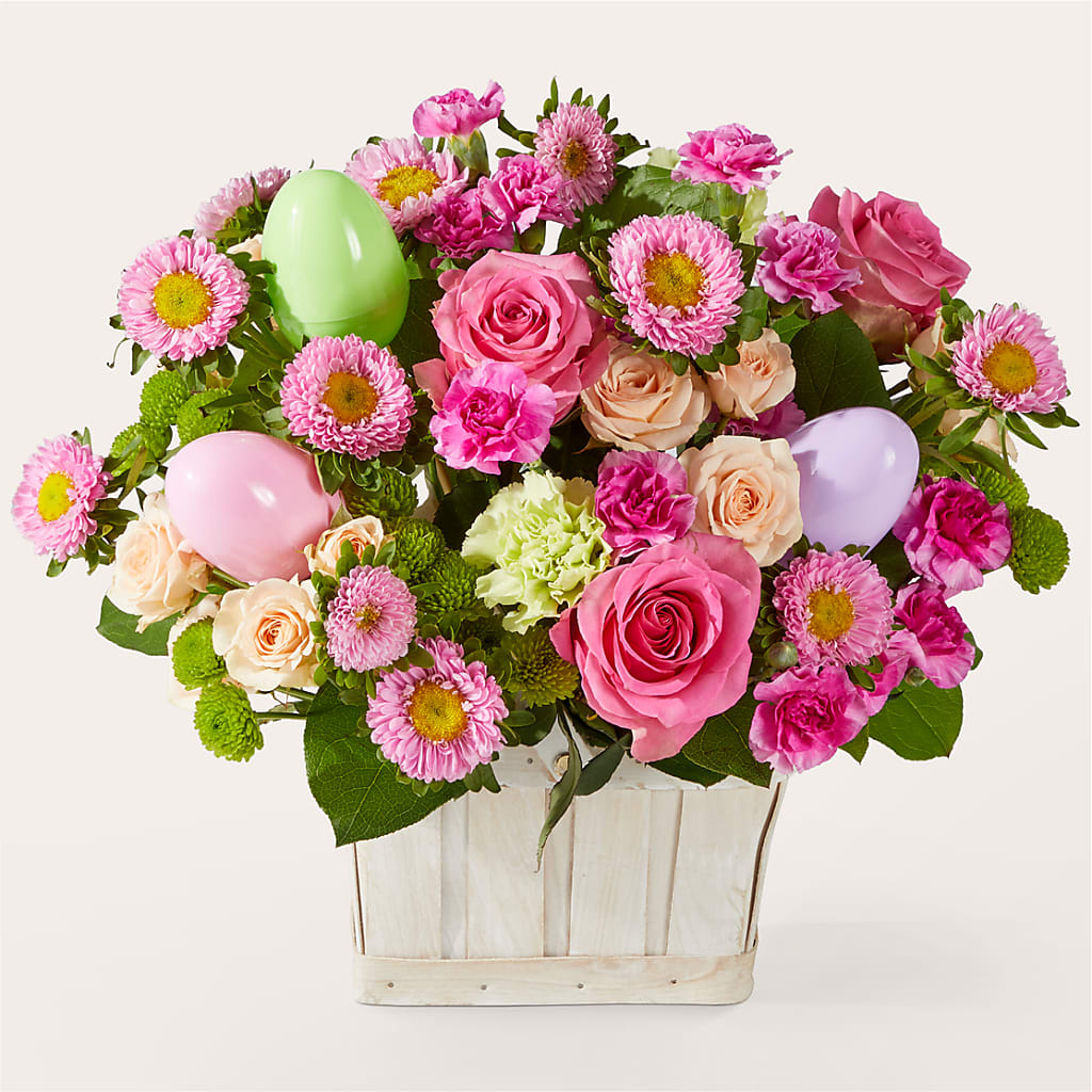 Get Eggcited Basket – Militaryflorist.com, Tontitown AR