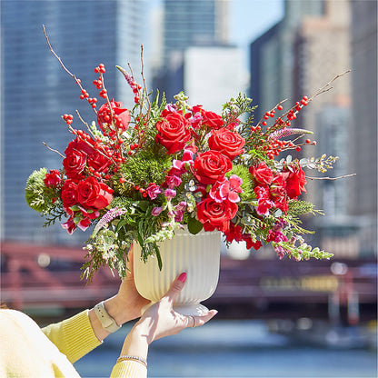 Big Red Bow Bouquet –  Militaryflorist.com, Tontitown AR