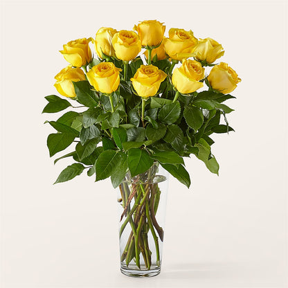 Long Stem Yellow Rose Bouquet –  Militaryflorist.com, Tontitown AR