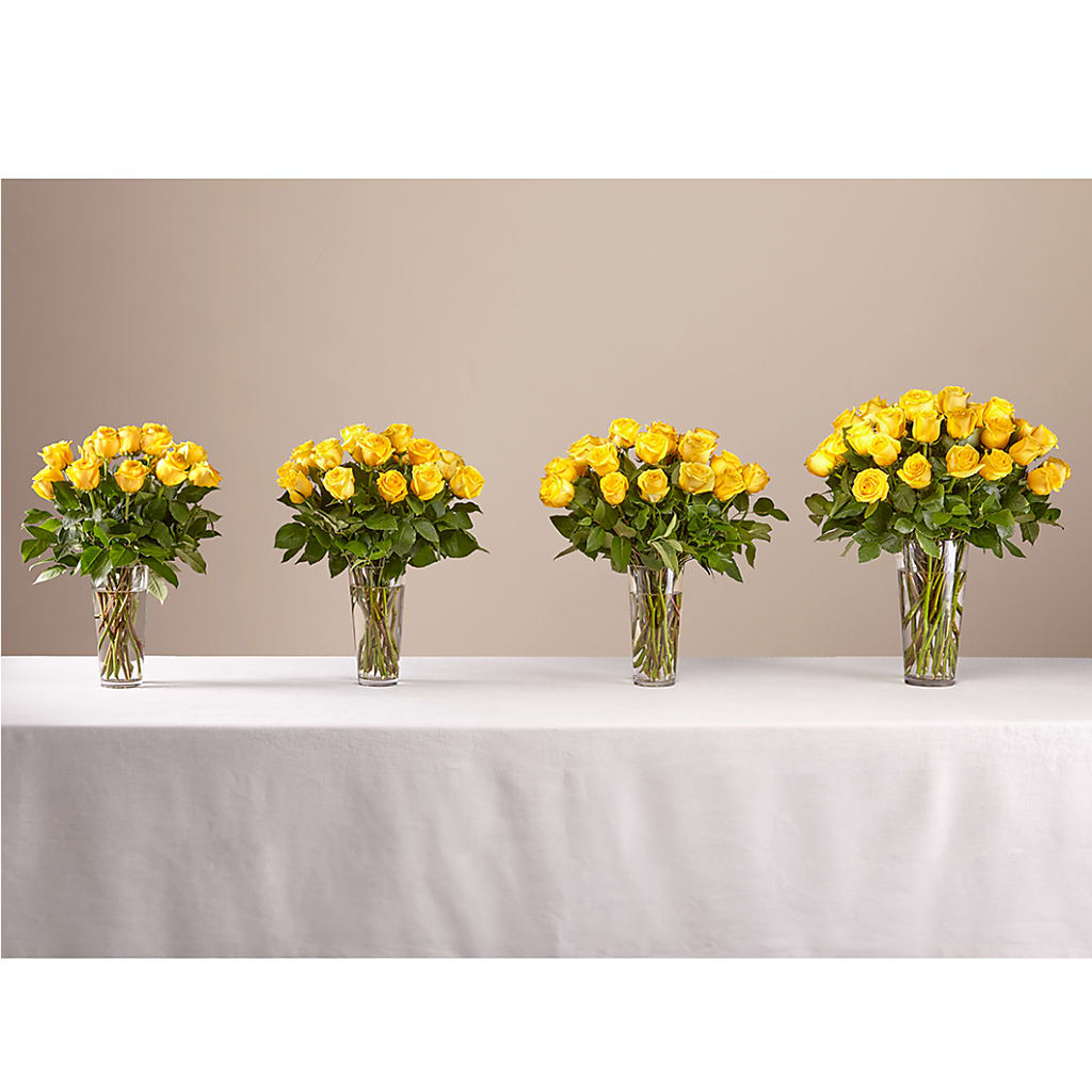 Long Stem Yellow Rose Bouquet –  Militaryflorist.com, Tontitown AR