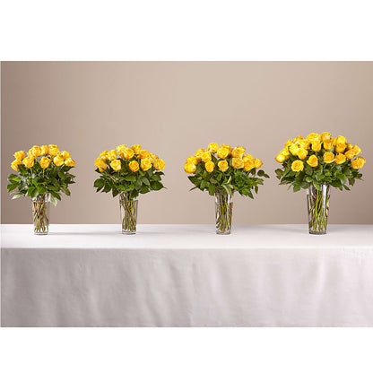 Long Stem Yellow Rose Bouquet –  Militaryflorist.com, Tontitown AR