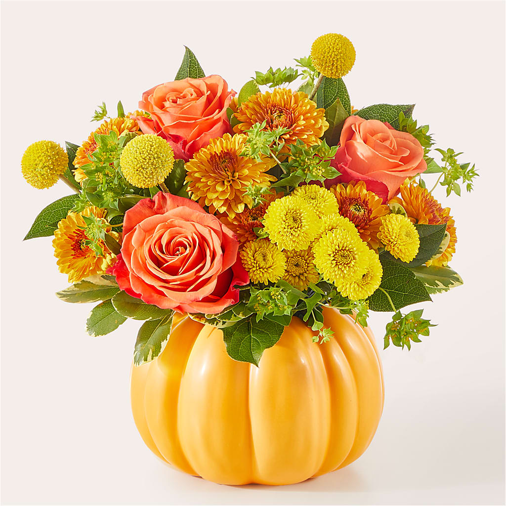 Gourdgeous Pumpkin –  Militaryflorist.com, Tontitown AR