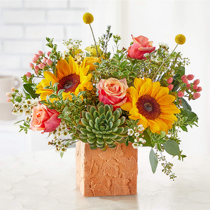 Sunflower Season Bouquet –  Militaryflorist.com, Tontitown AR