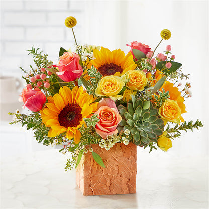 Sunflower Season Bouquet –  Militaryflorist.com, Tontitown AR