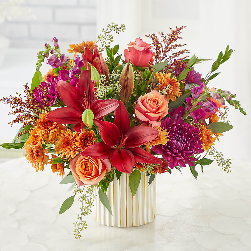 Burgundy Landscape Bouquet –  Militaryflorist.com, Tontitown AR