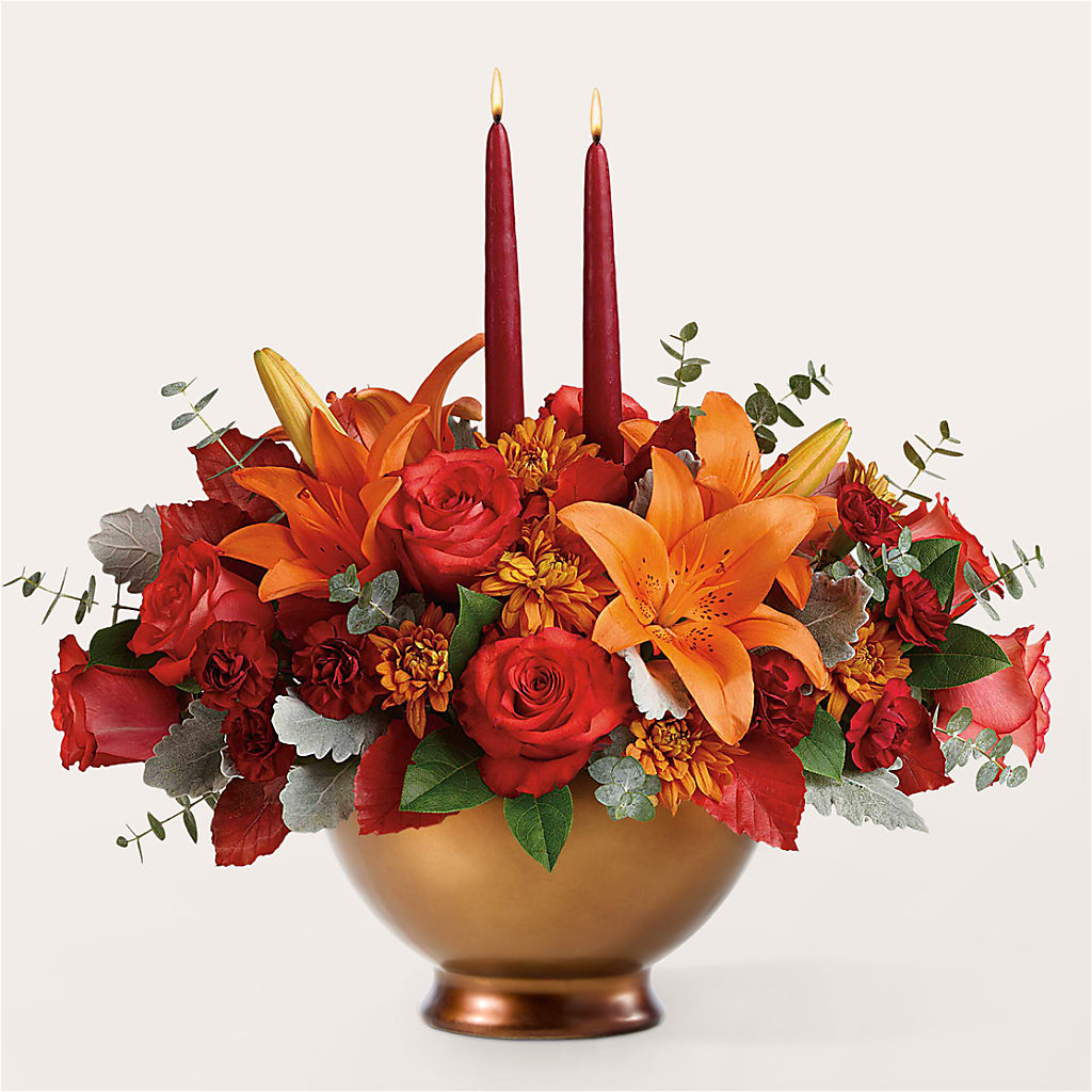 Fruits of Fall Centerpiece –  Militaryflorist.com, Tontitown AR