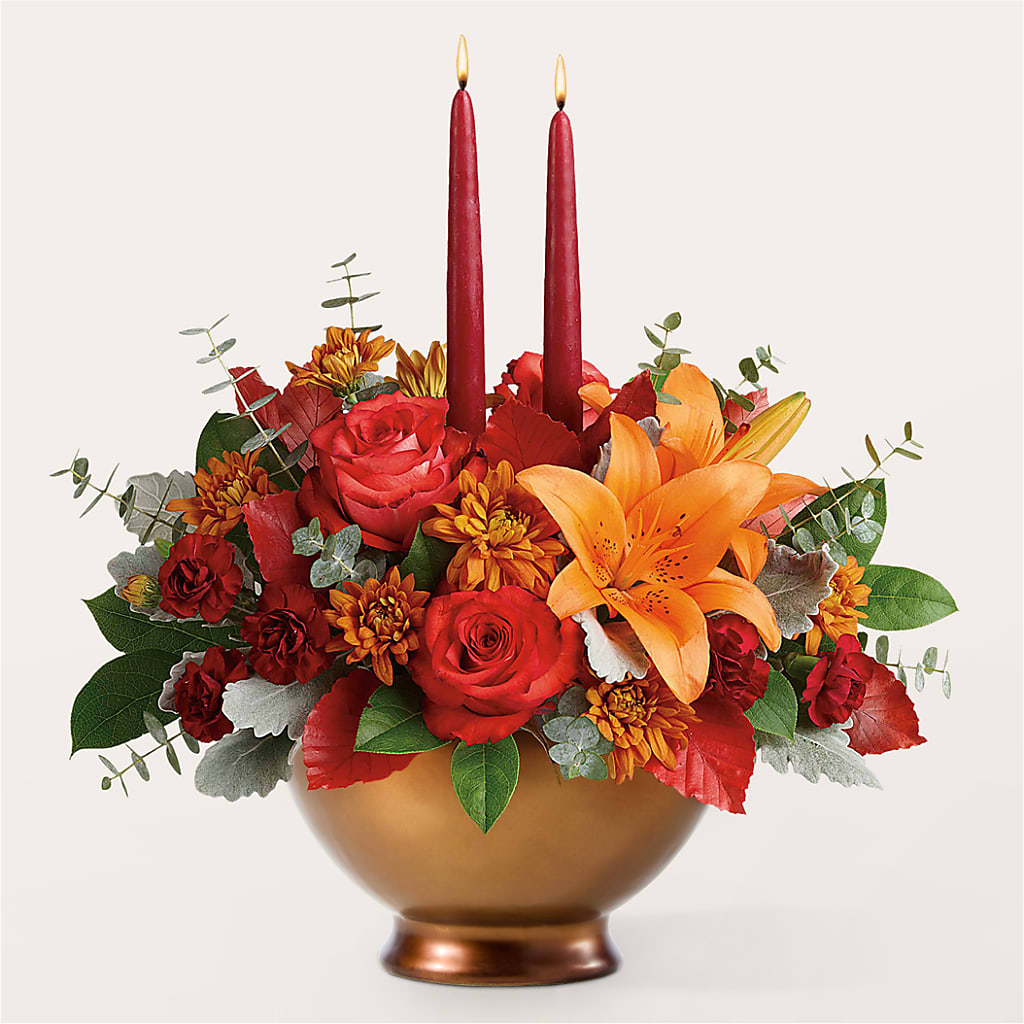 Fruits of Fall Centerpiece –  Militaryflorist.com, Tontitown AR