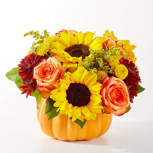Golden Gourd Pumpkin Bouquet –  Militaryflorist.com, Tontitown AR
