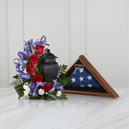 Patriotic Tribute Arrangement –  Militaryflorist.com, Tontitown AR