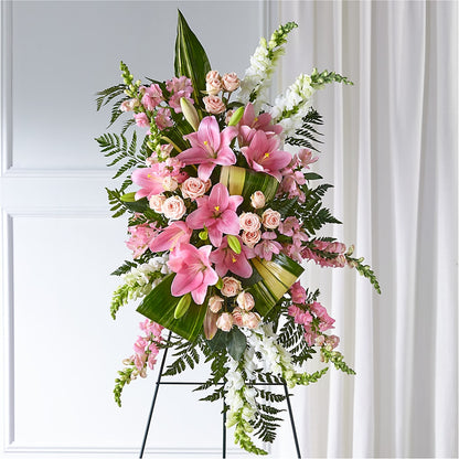 Elegant Embrace Standing Spray –  Militaryflorist.com, Tontitown AR