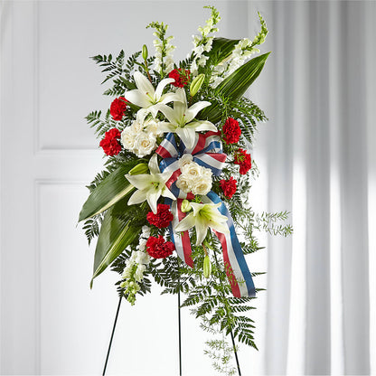 Stars of Life Standing Spray –  Militaryflorist.com, Tontitown AR