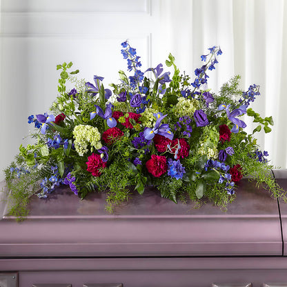 Always Treasured Casket Spray –  Militaryflorist.com, Tontitown AR