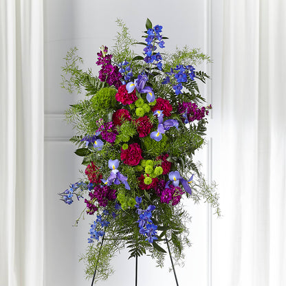 Heavenly Skies Standing Spray –  Militaryflorist.com, Tontitown AR