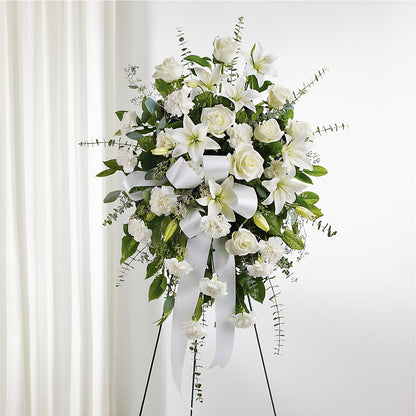 With Care Standing Spray –  Militaryflorist.com, Tontitown AR