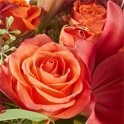 Crimson Leaves Bouquet –  Militaryflorist.com, Tontitown AR