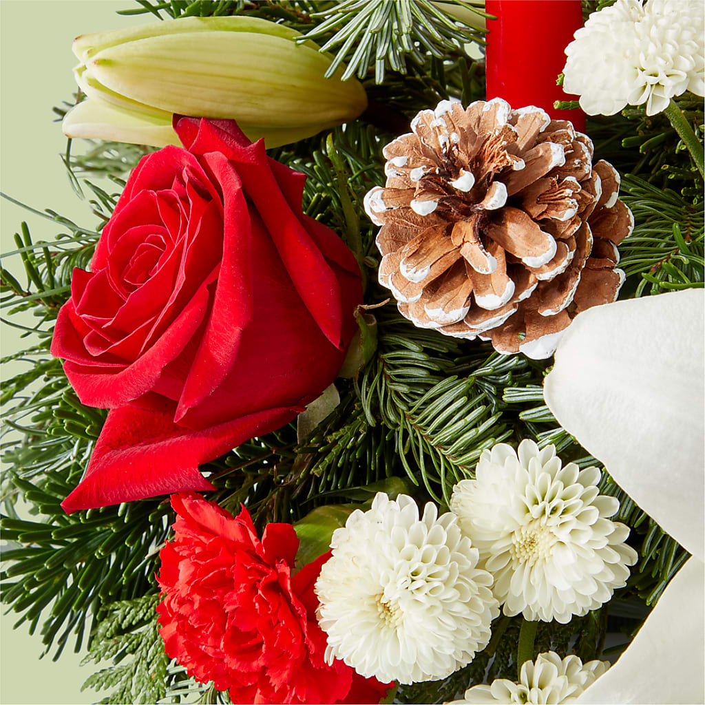 Seasonal Festivities Centerpiece –  Militaryflorist.com, Tontitown AR