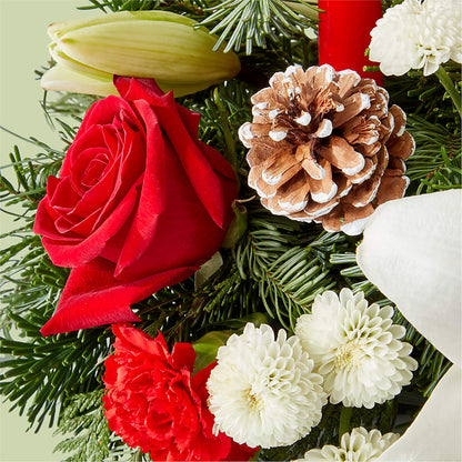 Seasonal Festivities Centerpiece –  Militaryflorist.com, Tontitown AR