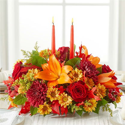 Autumn's Embrace Centerpiece –  Militaryflorist.com, Tontitown AR