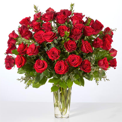 Forever Yours Fifty Stem Red Rose Bouquet –  Militaryflorist.com, Tontitown AR
